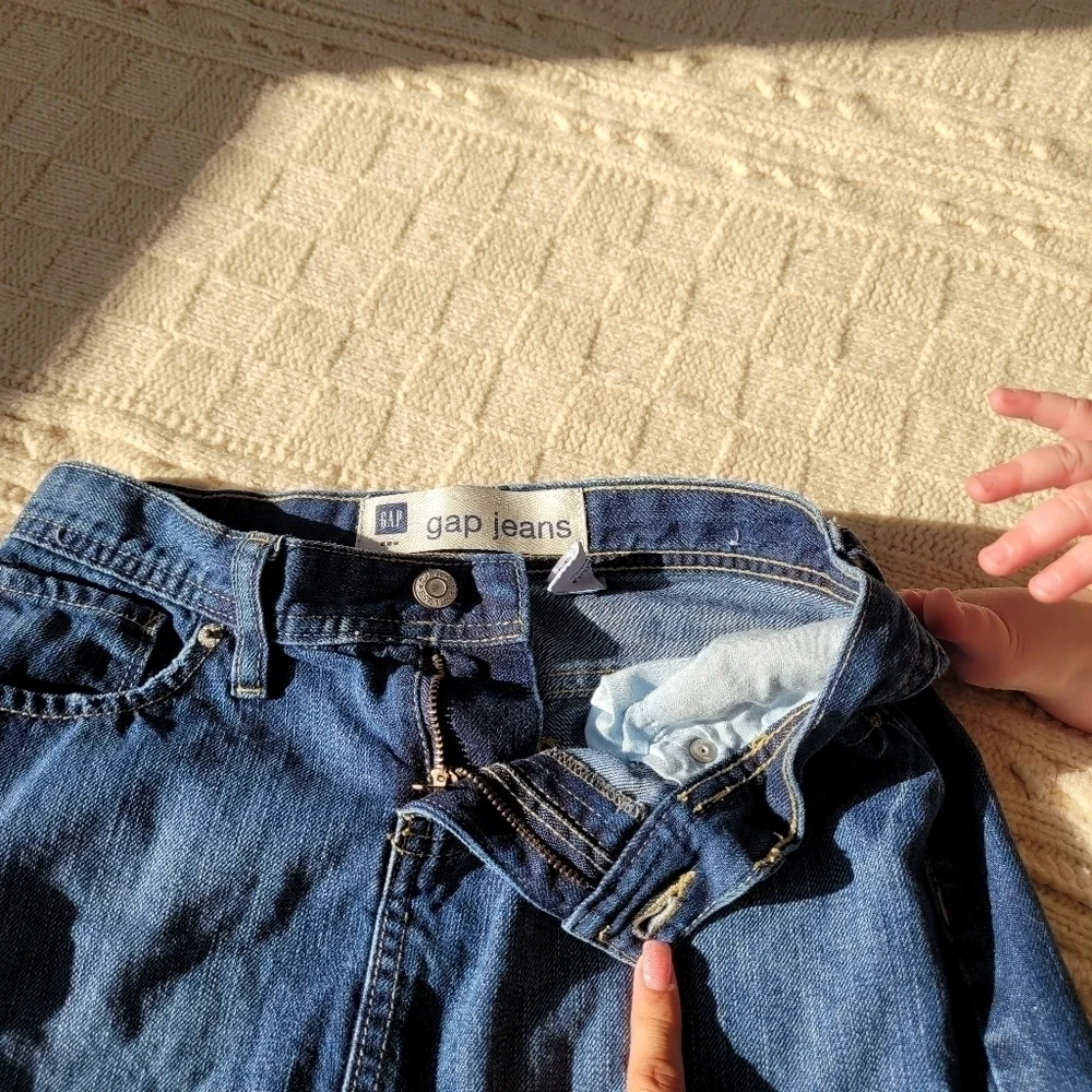 Gap Dark Wash Jean Mini Skirt 0